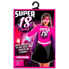 Costume 18 ans femme super-héros anniversaire