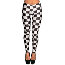 Legging damier noir et blanc