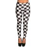 Legging damier noir et blanc