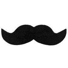 Moustache autocollante noire