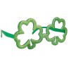 Lunettes trèfles Saint-Patrick avec paillettes