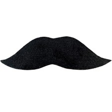 Fausse moustache adhésive noire