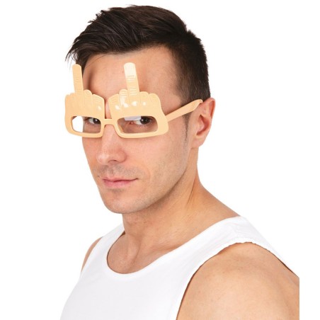 Lunette Fantaisie Lunettes Doigt D'Honneur | Accessoire Fête Drôle | Pour Adultes Et Enfants | Halloween, Carnaval, Anniversaire | Photo Fun Accessoire Photo Props