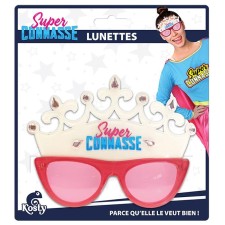 Lunettes de déguisement femme super connasse