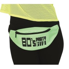 Accessoire sac banane années 80 vert fluo