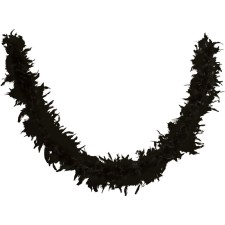 Boa plume noir