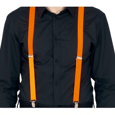 Bretelles orange fluo