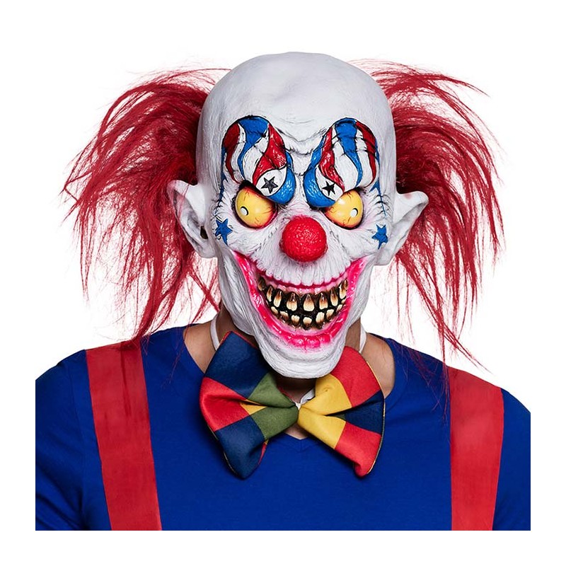 Masque latex intégral de clown Halloween adulte