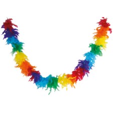 Boa plumes arc-en-ciel