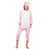 Kigurumi licorne rose adulte