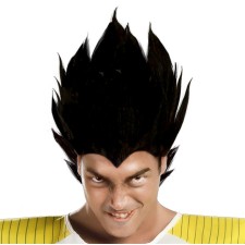 Perruque manga noire avec pics