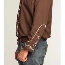 Motifs des manches de la chemise de cowboy