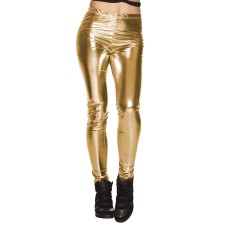 Legging disco or femme