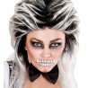 Maquillage noir et blanc femme Halloween
