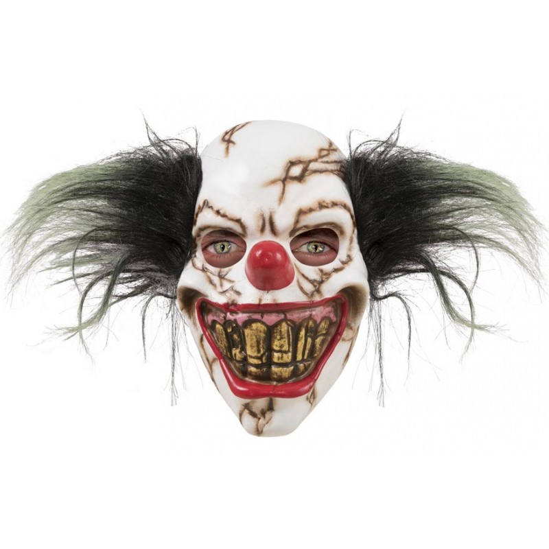 Masque adulte d'Halloween de clown squelette effrayant
