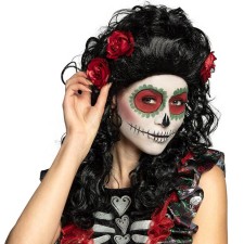 Perruque Dia de Los Muertos femme