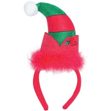 Chapeau lutin de Noël avec serre-tête