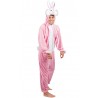 Costume de lapin rose original pour adulte