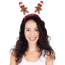 Serre-tête bonhomme en pain d'épices Noël