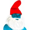Bonnet Grand Schtroumpf rouge avec barbe blanche
