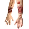 Tatouages éphémères Halloween griffure avec morsure