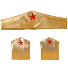 Bandeau avec manchettes super héros femme accessoires