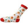 Chaussettes de Noël femme avec bonhommes en pain d'épices