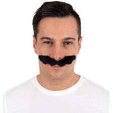 Fausse moustache mario noire