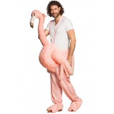 Déguisement adulte carry-me-flamant rose