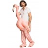 Déguisement adulte carry-me-flamant rose