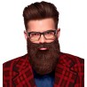 Fausse barbe marron