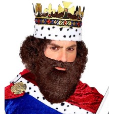 Barbe pour déguisement de roi