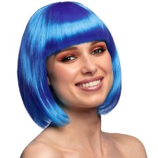 Perruque cabaret bleue femme pour déguisement