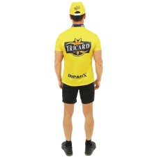 Dos costume cycliste maillot jaune original