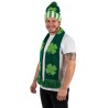 Accessoires Saint-Patrick bonnet avec écharpe thème Irlande