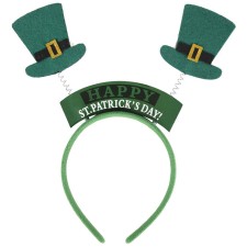 Serre-tête chapeau Happy St-Patrick