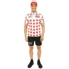 Déguisement cycliste maillot à pois