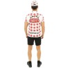 Dos costume cycliste maillot à pois sportif