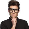 Lunettes rétro designer homme