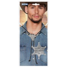 Etoile shérif avec collier de cowboy