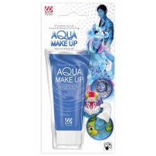 Maquillage bleu carnaval