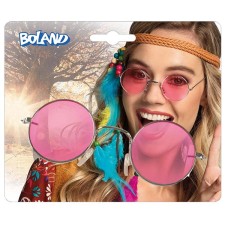 Lunettes rondes Hippie roses