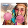 Lunettes rondes Hippie roses