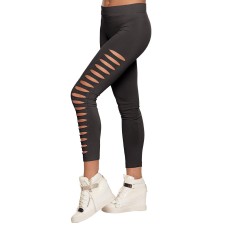 Legging à trous noir femme