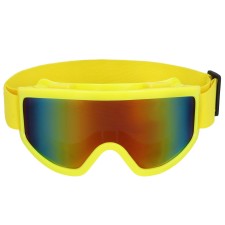 Accessoire déguisement lunettes de ski jaune fluo