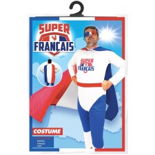 Déguisement de super français pour homme