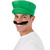 Casquette déguisement plombier vert jeu vidéo