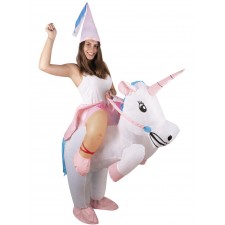 Costume gonflable porte-moi licorne original pour femme