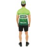 Dos costume cycliste maillot vert de sportif