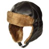 Bonnet aviateur vintage imitation cuir